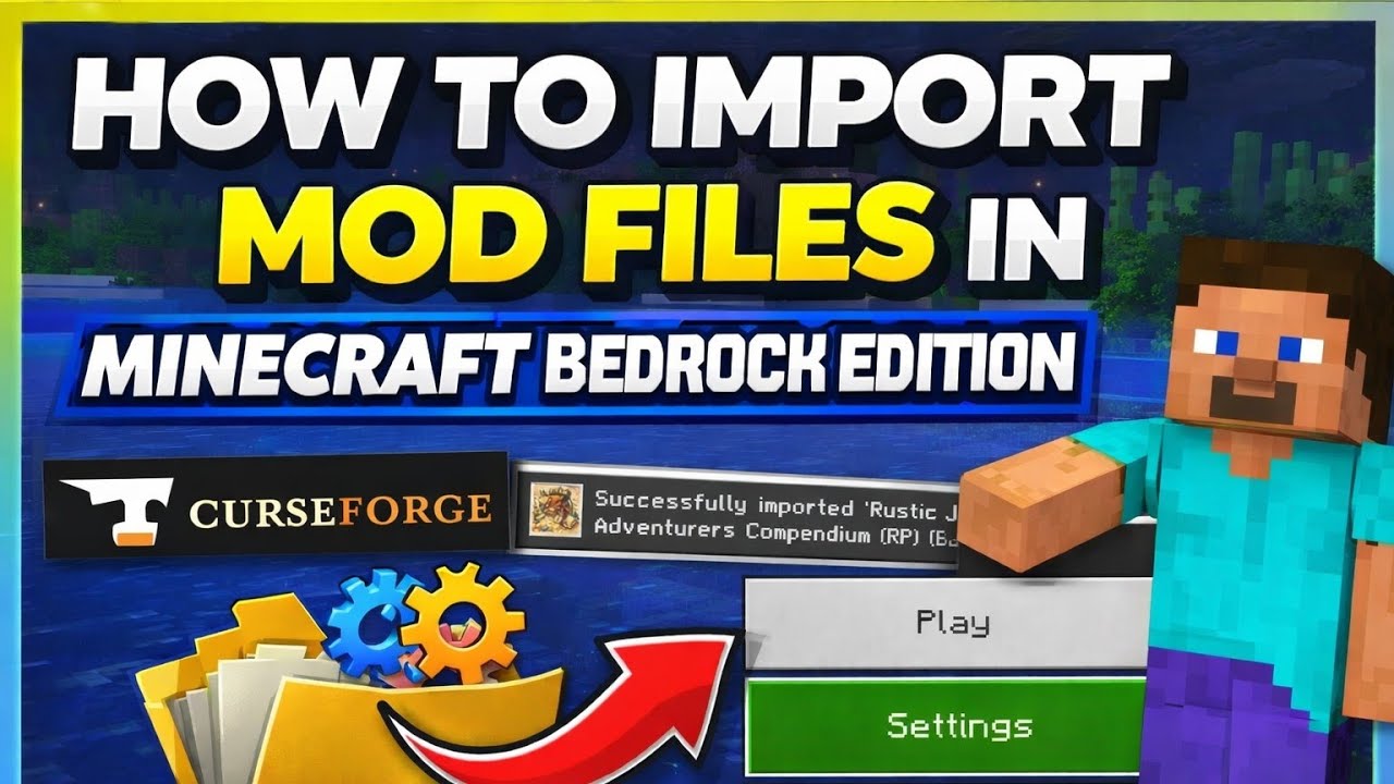 How to Import MOD Files in MCPE - YouTube