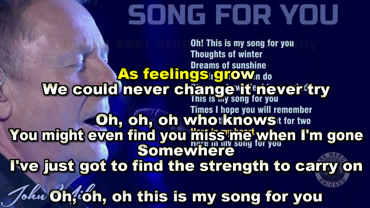 John Miles - Song For You (Karaoke)