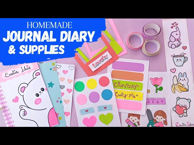 DIY Journal Kit / Journal With Me / Journal School Supplies / How to make  Journal / Journal Set 