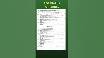 Geography paper one 2025 #upsc Elevation IAS 8294313731
