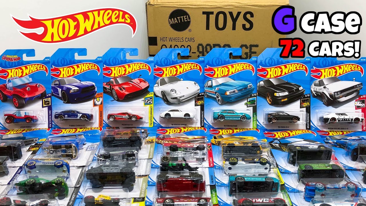 Unboxing Hot Wheels 2019 G Case 72 Car 