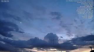 定点タイムラプス0808(24h-full/6min)@東京都大田区(西方向) 00:00〜24:00