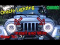 D.I.Y. - How To Install And Wire LED Halo Projector Headlights On A Jeep Wrangler