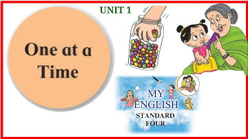 one at a time std 4th english in marathi | unit one page 30 | 31 class 4th english