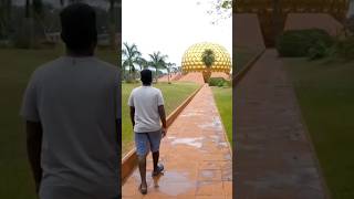 #matrimandir and I featuring Madhan #auroville #goldenglobe #intentionalcommunity #shorts