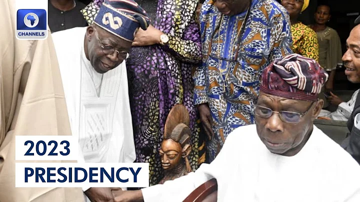 2023: Tinubu, APC Chieftains Visit Fmr. President Obasanjo In Ogun State