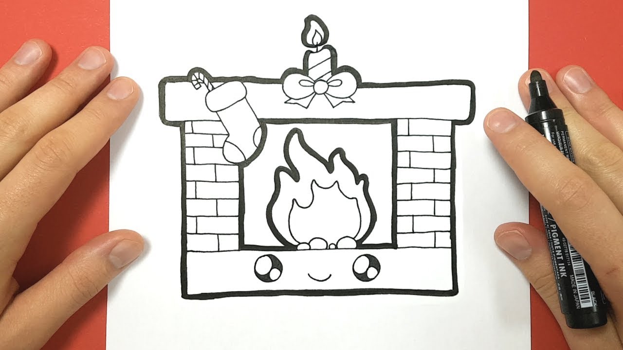 HOW TO DRAW A CHRISTMAS CHIMNEY CUTE AND EASY - YouTube