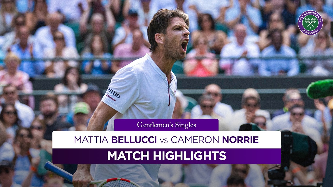 Last British Man Standing Mattia Bellucci Vs Cameron Norrie Highlights Wimbledon 2025