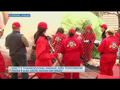 Parade prep: Macy's