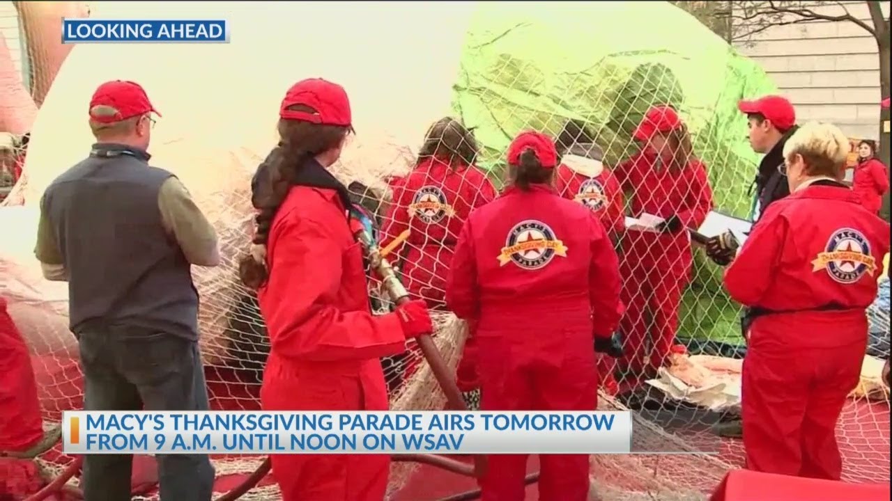 Parade prep: Macy's Thanksgiving
