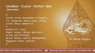 Latihan Suluk Mataraman Ki Hadi Sugito: [4] Sendhon Tlutur Pathet Nem (surem surem)