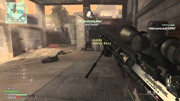 MW3 - MSR TRIPLE KILL (QUAD FEED)