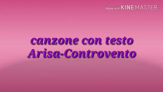 Controvento - Arisa (testo)