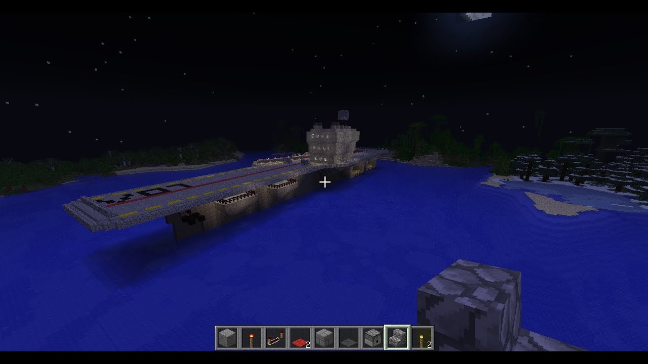 Comment Faire Un Porte Avion Dans Minecraft