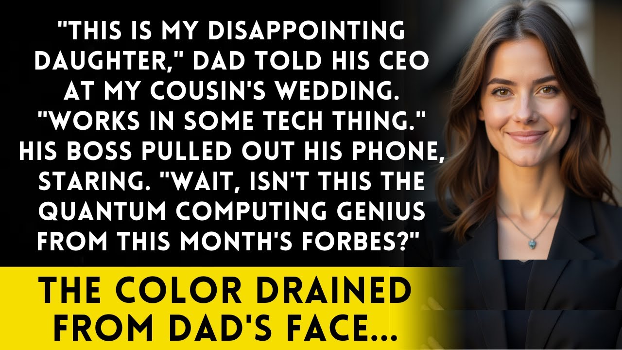 At The Wedding, Dad Called Me 