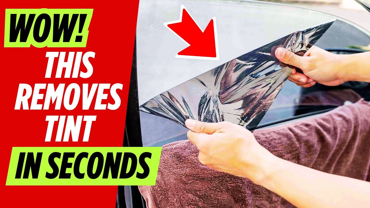 The Best Way to Remove Old Window Tint Without Damage! - YouTube