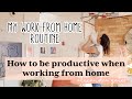 My Work From Home Routine | Day In My Life Vlog!