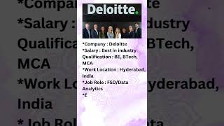 Deloitte job openings recruitment|latest job updates|Daily_JobUpdates|2021|2022|2023|2024