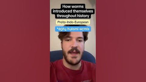 "I am a worm" evolving from ancient languages #linguistics #etymology #history #language #funny