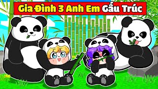 NABEE CÔNG CHÚA ĐI LẠC ĐƯỢC GIA ĐÌNH 3 ANH EM GẤU TRÚC NHẬN NUÔI TRONG MINECRAFT 😂🐼