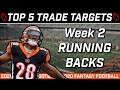 Top Five Players to Trade for | Week 2 Fantasy Football 2020 | Running Back Trade Targets