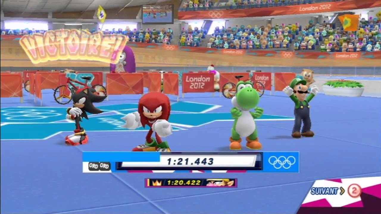 Mario et Sonic aux Jeux Olympiques de Londres 2012 - Cyclisme sur Piste, Poursuite par équipes (CO)