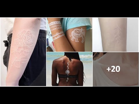 20 ideas de Tatuajes con【Tinta Blanca】en Piel Blanca y en Piel Morena -  YouTube