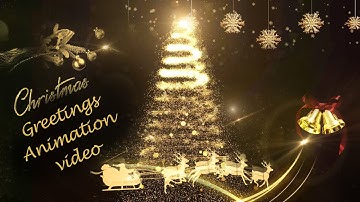 Merry Christmas wishes and Happy New Year 2023 | Animated Xmas greetings video messages for business