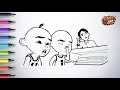 Menggambar Upin & Ipin Musim 18 - Motor Ipin Macet || GnH Art 2025