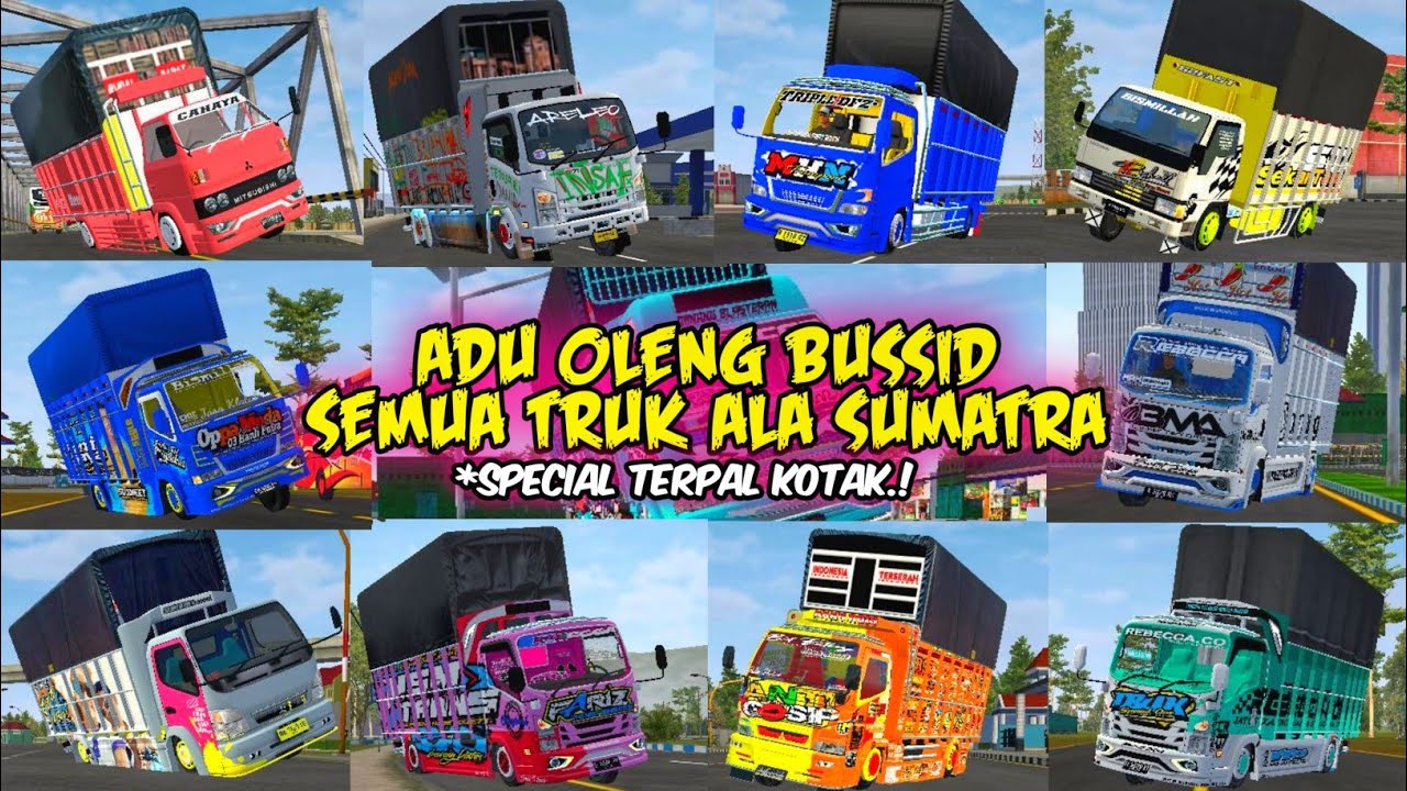 UWIH MENGERIKAN.! K0MP1L4SI ADU 0L3NG SEMUA TRUK ALA SUMATERA || SPESIALIS TERPAL KOTAK.!