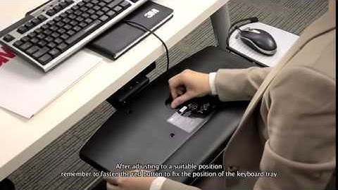 3M AKT150LE Adjustable Keyboard Tray