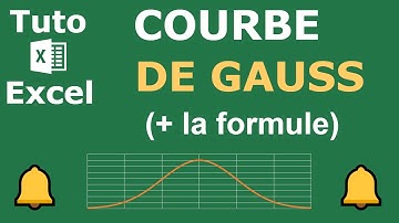 Comment créer une courbe de Gauss sur Excel (loi normale)