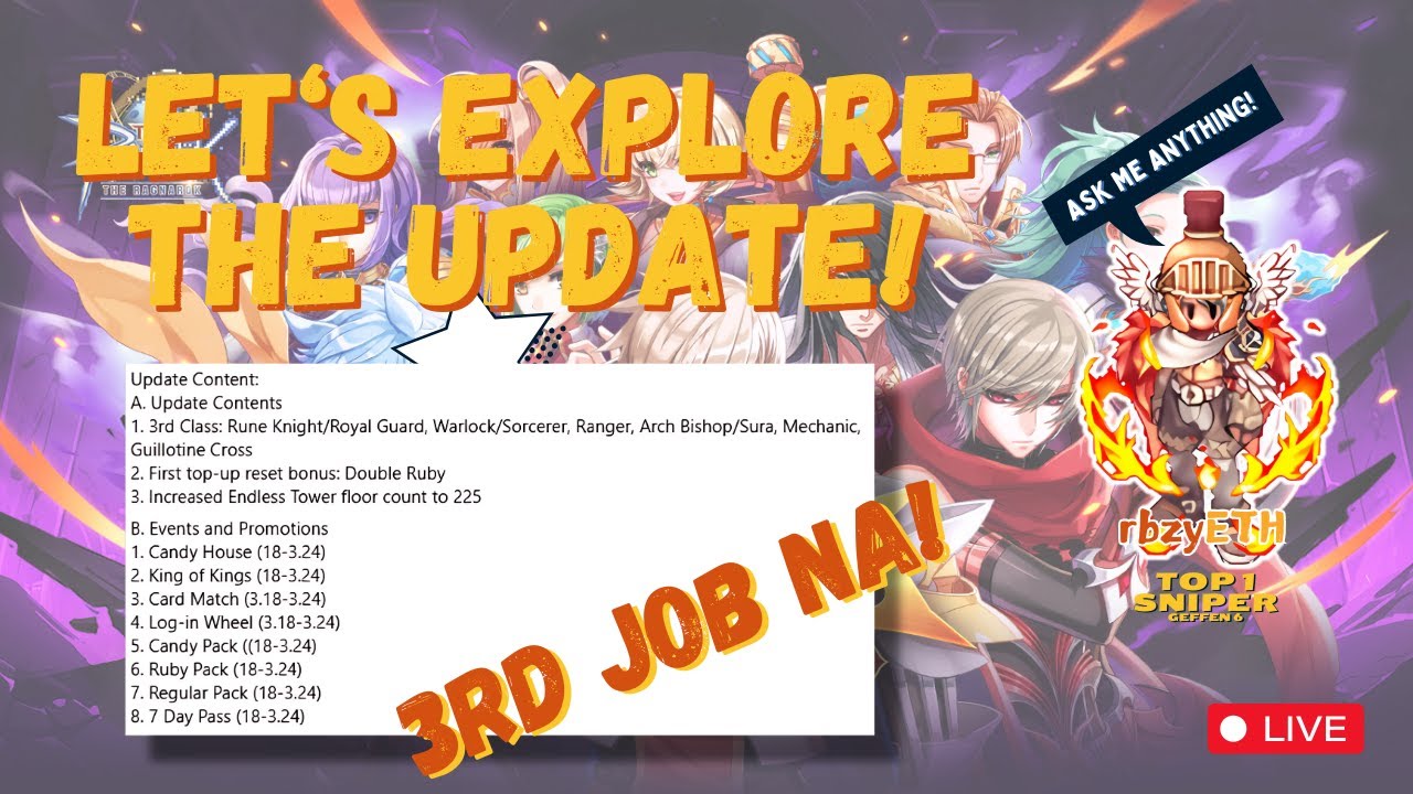 3rd Job Ragnarok Ranger Exploring Ranger Class | 3rd Job Class Update at The Ragnarok | Tara ...