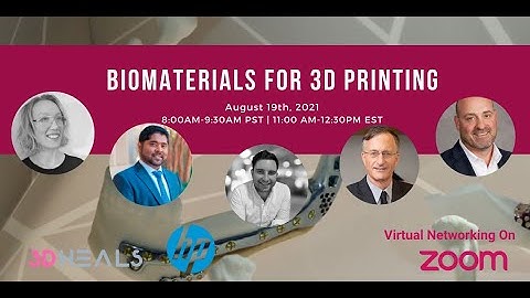 Biomaterials for 3D Printing