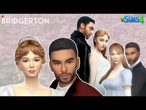The Sims 4 CAS - Simon and Daphne from Bridgerton (with CC links)