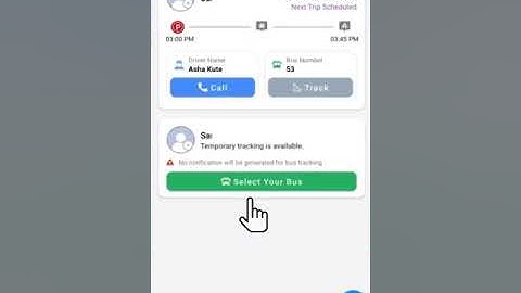 Parrents app for school bus tracking