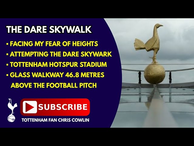 Facing My Fear Of Heights The Dare Skywalk At The Tottenham Hotspur Stadium Youtube