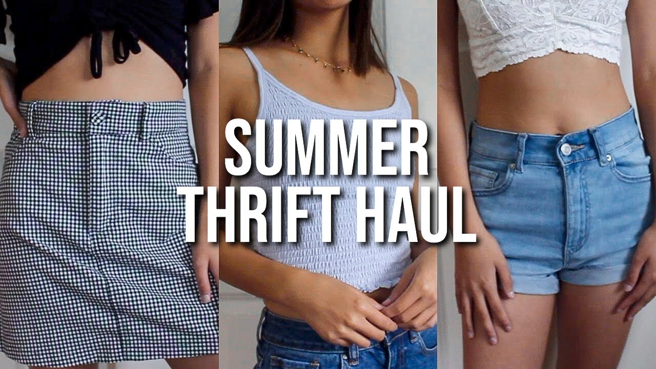Thrift Store Try-On Haul 2020! | Summer Clothing Haul! - YouTube