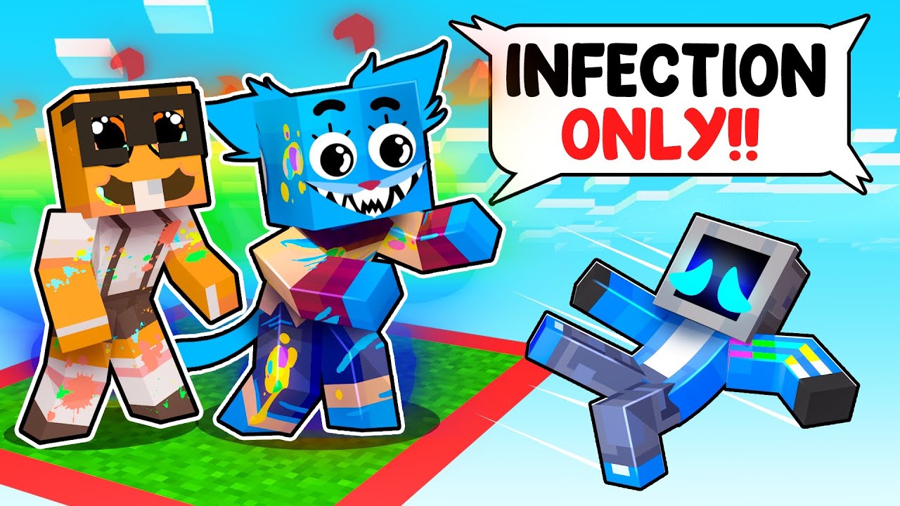 Locked on ONE CHUNK with GUMBALL INFECTION JOY in Minecraft!