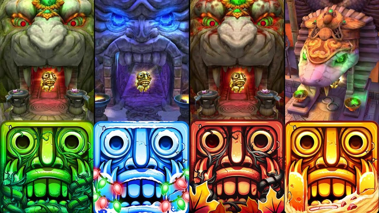 Temple Run 2 All 5 Best Maps Lost Jungle, Blazing Sand