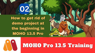 Get Rid of Demo Project at Start in MOHO 13.5 Pro | MOHO Training | 2D Animation Mastery