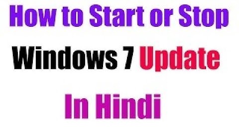 How to Disable Automatic Update Windows 7 in urdu/Hindhi