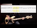 The Killers - Mr. Brightside (bass cover with tabs in video)