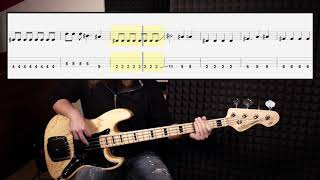 The Killers - Mr. Brightside (bass cover with tabs in video) chords