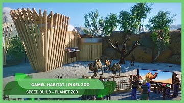 Camel Habitat 🐫 | Pixel Zoo | Planet Zoo | Let
