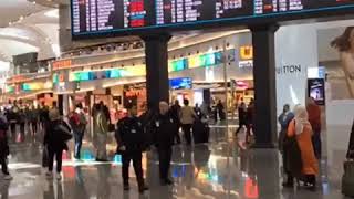 افتتاح مطار إستانبول الجديد لوحة فنيه هندسيه راىعهNew Istanbulairport