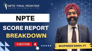 NPTE score report breakdown | Identify strengths and weaknesses