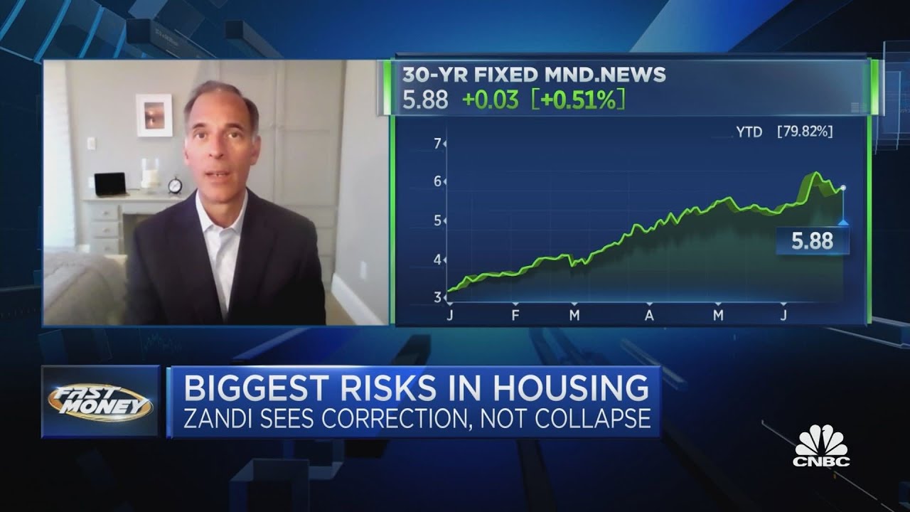 Housing correction is 'dead ahead,' warns economist Mark Zandi - YouTube