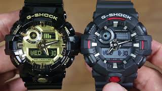 CASIO G-SHOCK GA-710GB-1A VS G-SHOCK GA-700-1A