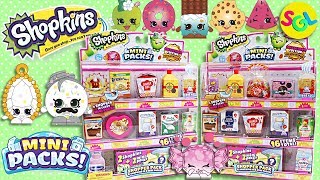 Shopkins Season 10 Mini Packs (Shopper Pack): Mini Food Surprise Blind Bags Unboxing Toy Review